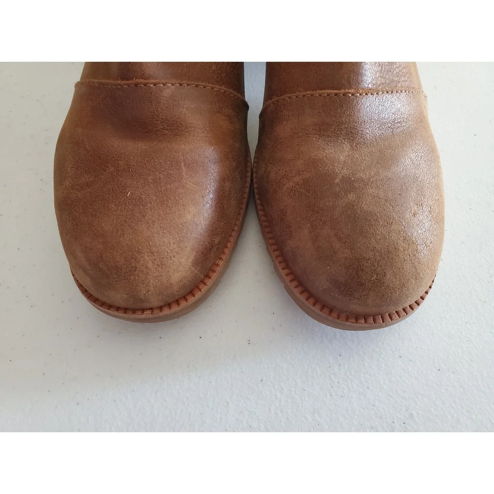 Sorel Cate Chelsea Boots Womens 8 Brown Leather Block Heel NL3712-242 - Picture 4 of 11